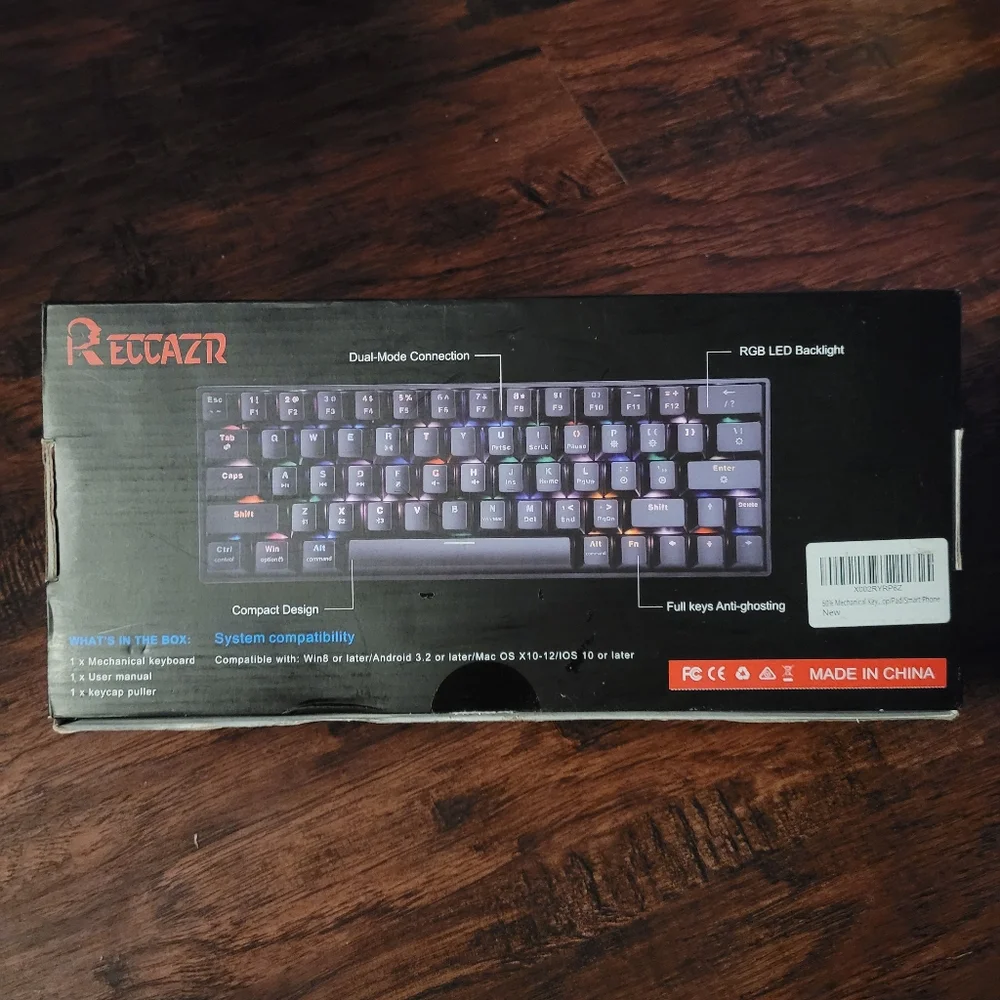 RECCAZR LED Backlit Gaming Keyboard